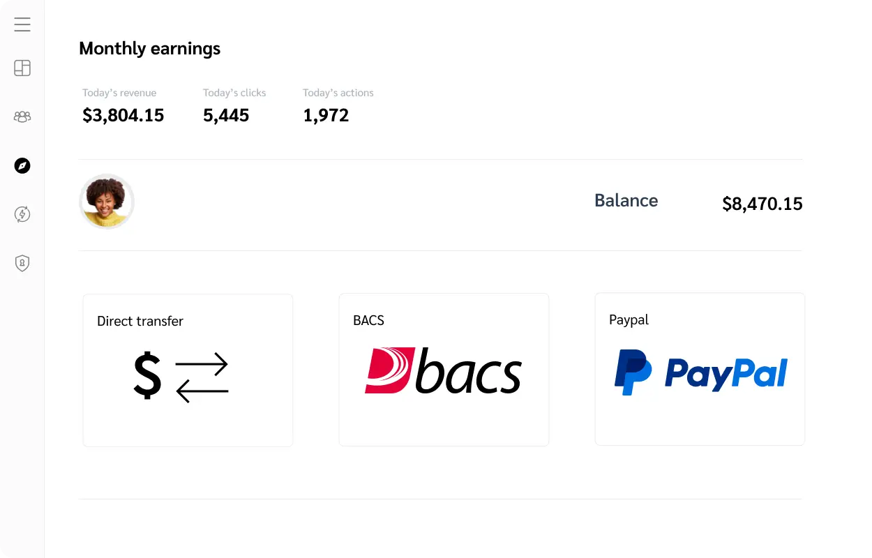 Monthly earning
